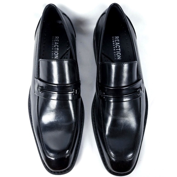 Kenneth Cole Reaction Mens Black Loafers Shoes 10 - Picture 3 of 7
